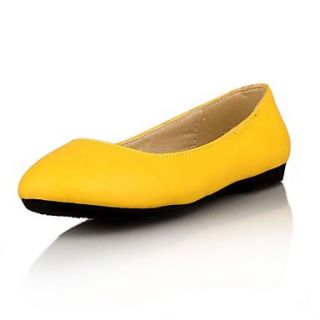 Faux Leather Flat Heel Comfort Flats Shoes(More Colors)