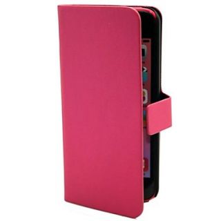 PU PC Material Drawing Multi Card Slot folding Leather Sheath for iPhone 5C (Assorted Colors)