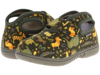 Bogs Kids Baby Bogs Mid Canvas Boys Shoes (Green)