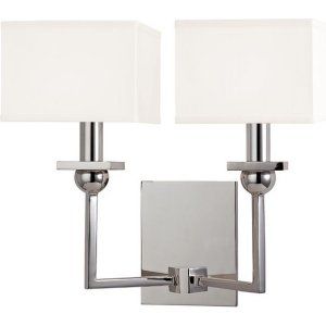 Hudson Valley HV 5212 PN WS Morris 2 Light Wall Sconce