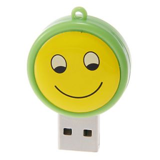 Mini USB Memory Card Reader (GreenYellow)