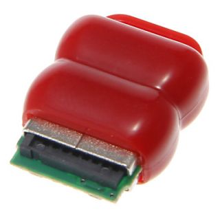 Mini USB Memory Card Reader (Red)
