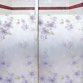 Beautiful Country Floral Frosted Window Film