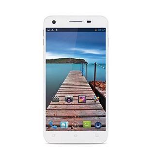 ONN Star  5.0 Inch Android 4.2 Quad Cord White Smart Mobile Phone (MTK 6582 1.3GHz,3G,Dual SIM,WiFi,RAM1GB,ROM 4GB)