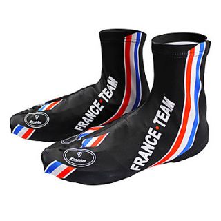KOOPLUS   French National Team PolyesterLycra BlackBlue Cycling Shoes Cover