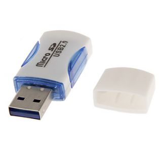 USB 2.0 Memory Card Reader (Black/Purple/Blue/Green/Red)