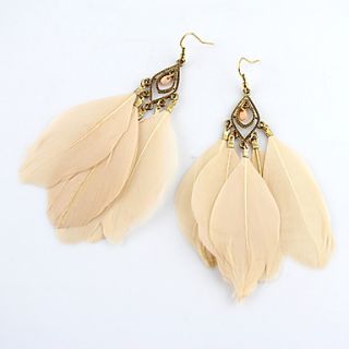 Kayshine Nude Feather Earrings