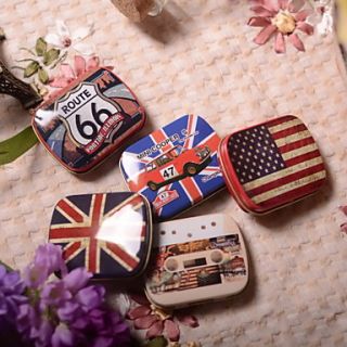 British Style Favor Tin   Set of 6 (Random Design)