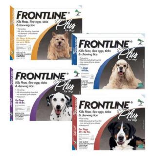 Merial Frontline Plus Dog Flea & Tick Care Multicolor   004FLTSP6 11 22