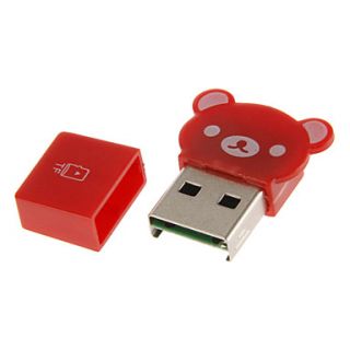 USB 2.0 Memory Card Reader (Red/Blue/Green)