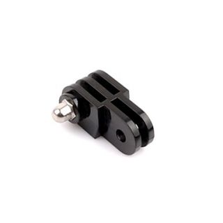 Black Plastic Parallel Turn Round Axis Hinge Mount Adapter for Gopro Hero 2 3
