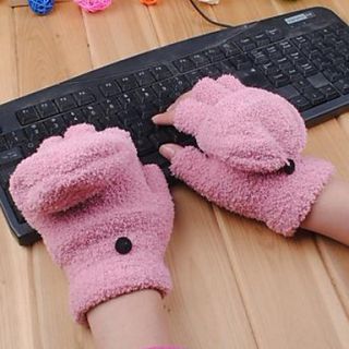 Cute Fashion Coral Velvet Gloves