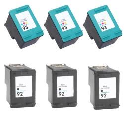 Hewlett Packard Hp 92/93 Black/color Ink Cartridge (pack Of 6) (remanufactured) (Black/ colorMaximum yield 220 pages at 5 percent coverageNon refillableModel 92/93Quantity Pack of 6 (3 Black, 3 color)This high quality item has been factory refurbished.