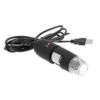 Portable USB Digital 25X 200X Microscope Magnifier with 8 LED Illumination