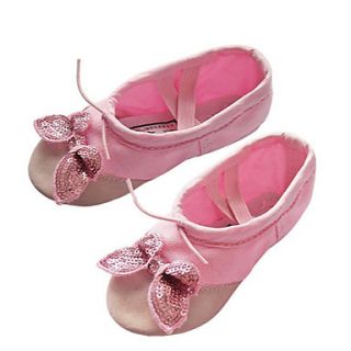 Women And Kids Butterfly Sequined Canvas Ballet Dance Shoes Fitness Slippers