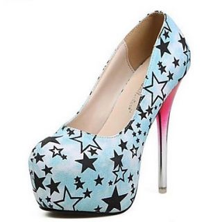 Leatherette Stiletto Heel Pumps Heels With Stars Print Party/Evening Shoes(More Colors)