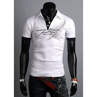 Mens Short Sleeve Fashion Casual Polo T Shirt for Men