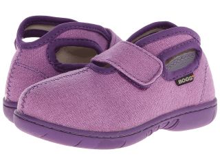 Bogs Kids Baby Bogs Mid Canvas Girls Shoes (Purple)