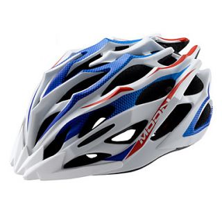 MOON Cycling BlueWhite PC/EPS 28 Vents MTB Helmet