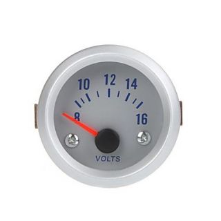 Voltage Meter Gauge Voltmeter for Auto Car 2 52mm 8 16V Orange Light