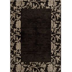 Dream Charcoal Border Rug (710 X 910)