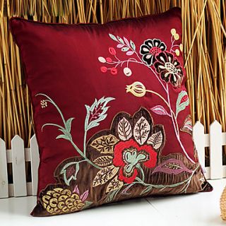 18Square extravagan Embroidery Polyester Decorative Pillow With Insert