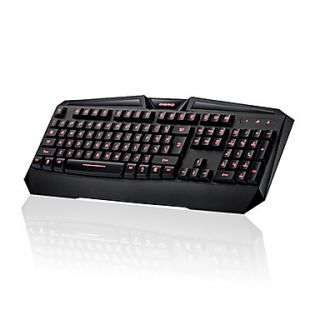 Dismo USB Wired 3 Colors LED Optical Gaming Professional Keyboard with Mousepad