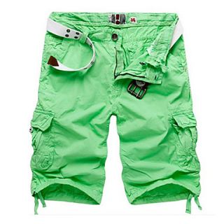 Mens Stylish Solid Color Loose Shorts(without Belt)