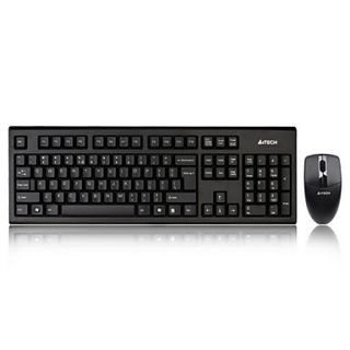 3100N 2.4G Wireless Professional Optical KeyboardMouse Suit with 3 BatteriesMousepadKeyboard Brush