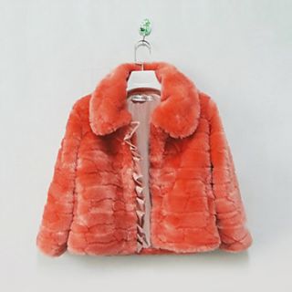 3/4 Sleeve Turndown Faux Fur Party/Casual Jacket(More Colors)