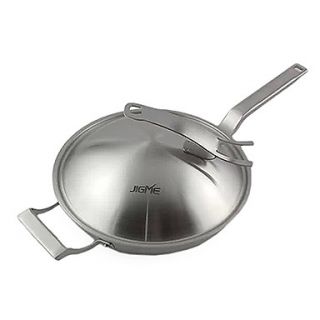 10 QT 7 Layer Stainless steel Woks with Cover, Dia 32cm x H21cm