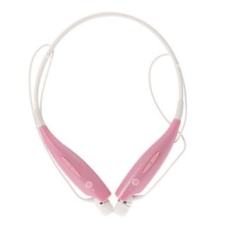 HBS700 Bluetooth Headset with Flexible Neck Strap for Cell Phone(Pink)