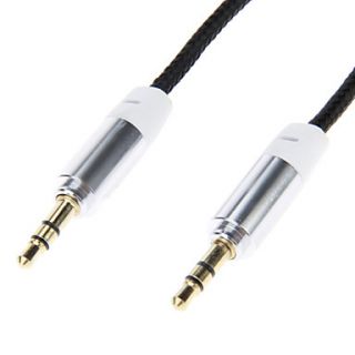 Weave Line Audio Jack Connection Cable(Black 1.03m)