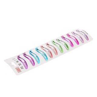12Pcs Light Tone Color Elastic Hair Clip