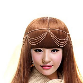MISS U Womens Elegant Multilayer Tassel Gold Head Scarves