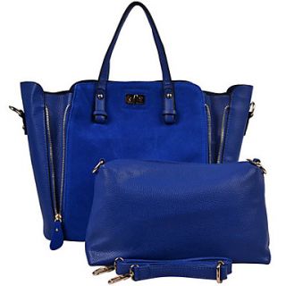 Womens Europe And America Simple Leather Suede Tote