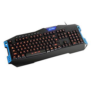 K26 USB Wired Blue/Red/Purple switched LED Optical High speed Gaming Keyboard