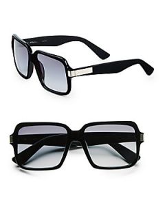 Hevin Square Acetate Sunglasses   Black