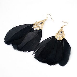 Kayshine Black Feather Earrings