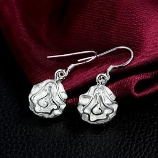 Hot Sale High Quality Fashion Slivery Alloy Womens Drop Earring(1 Pair)