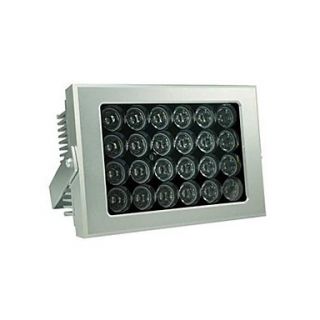 Surveillance 48W 250M 850nm 24 IR LED IP66 Road Array Illuminator Light   Silver LSZ 250P