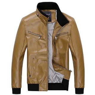More Men Leather Jacket Collar Cultivate Ones Morality