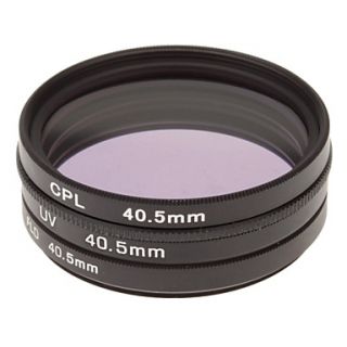 CPL UV FLD Filter Set for Camera with Filter Bag (40.5mm)