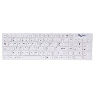 Sibyl J 1 Stylish USB Wired 106 Key Water proof Keyboard