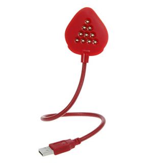 LED USB Strawberry Shaped Lamp for Notebook PC Laptop