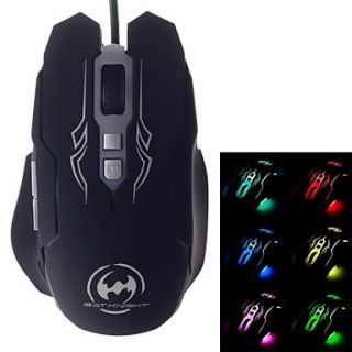 BATKNIGHT Ghost Bat S3200 ESports Colorful Glare USB Gaming Mouse (400 4000 DPI)