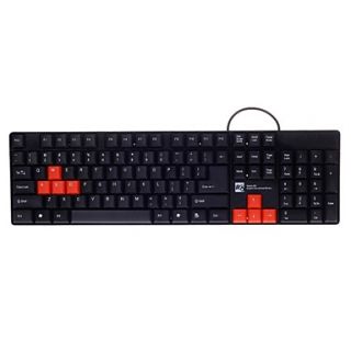 KB 1800 Waterproof 104 Key Wired Keyboard