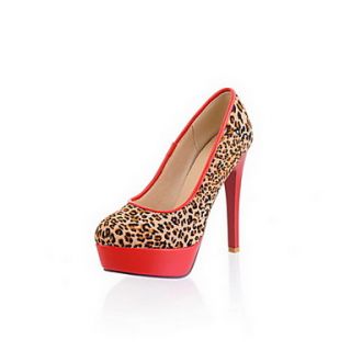 Faux Leather Womens Fashion Sexy High heel Leopard Printed Heels More Colors