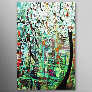 Hand Painted Oil Painting Knife painted Tree with Thick Texture with Stretched Frame Ready to Hang