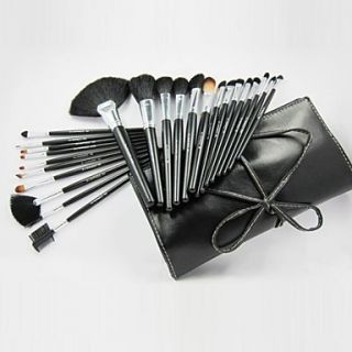24Pcs Professional High Quality Makeup Brush Set with Free Leather Case